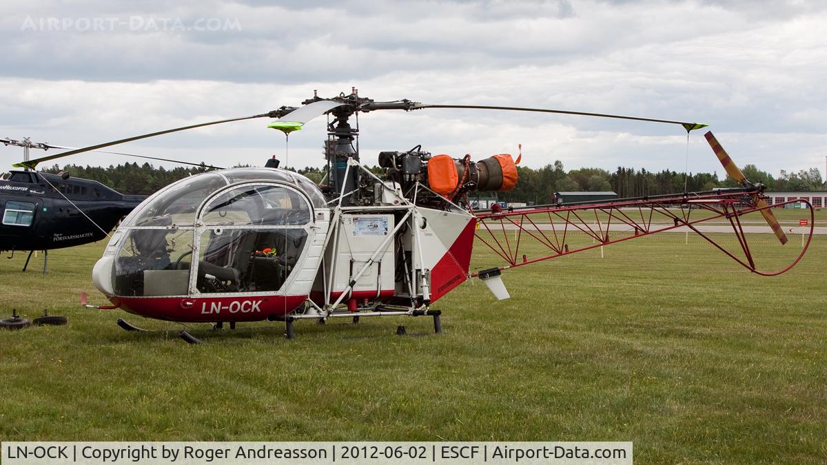 LN-OCK, Sud Aviation SE-3130 Alouette II C/N 1268, Visiting Malmen Air Force Base