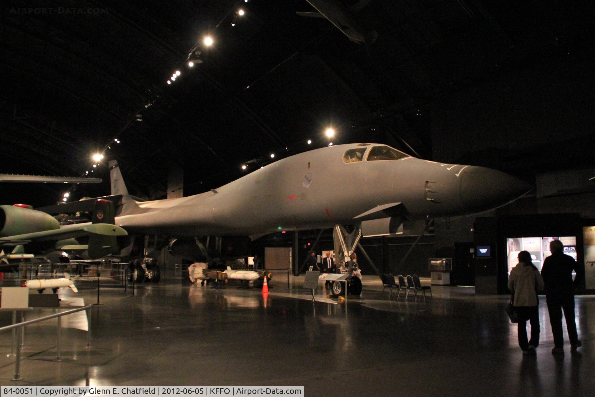 84-0051, 1984 Rockwell B-1B Lancer C/N 11, At the Air Force Museum
