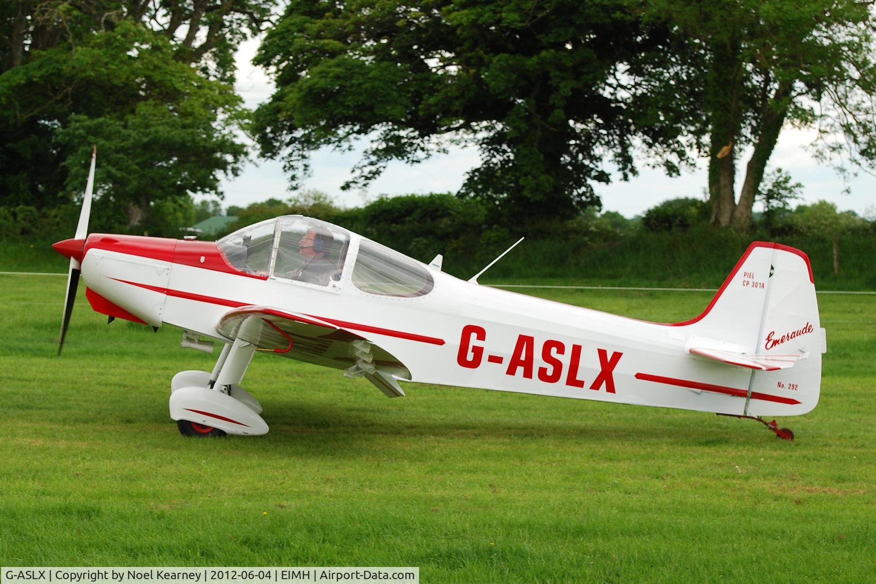 G-ASLX, 1958 Piel CP-301A Emeraude C/N 292, Ballyboy Fly-in 04-06-2012