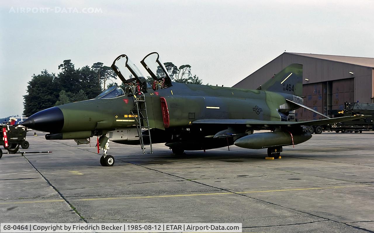 68-0464, 1968 McDonnell Douglas F-4E Phantom II C/N 3620, flightline at Ramstein AB