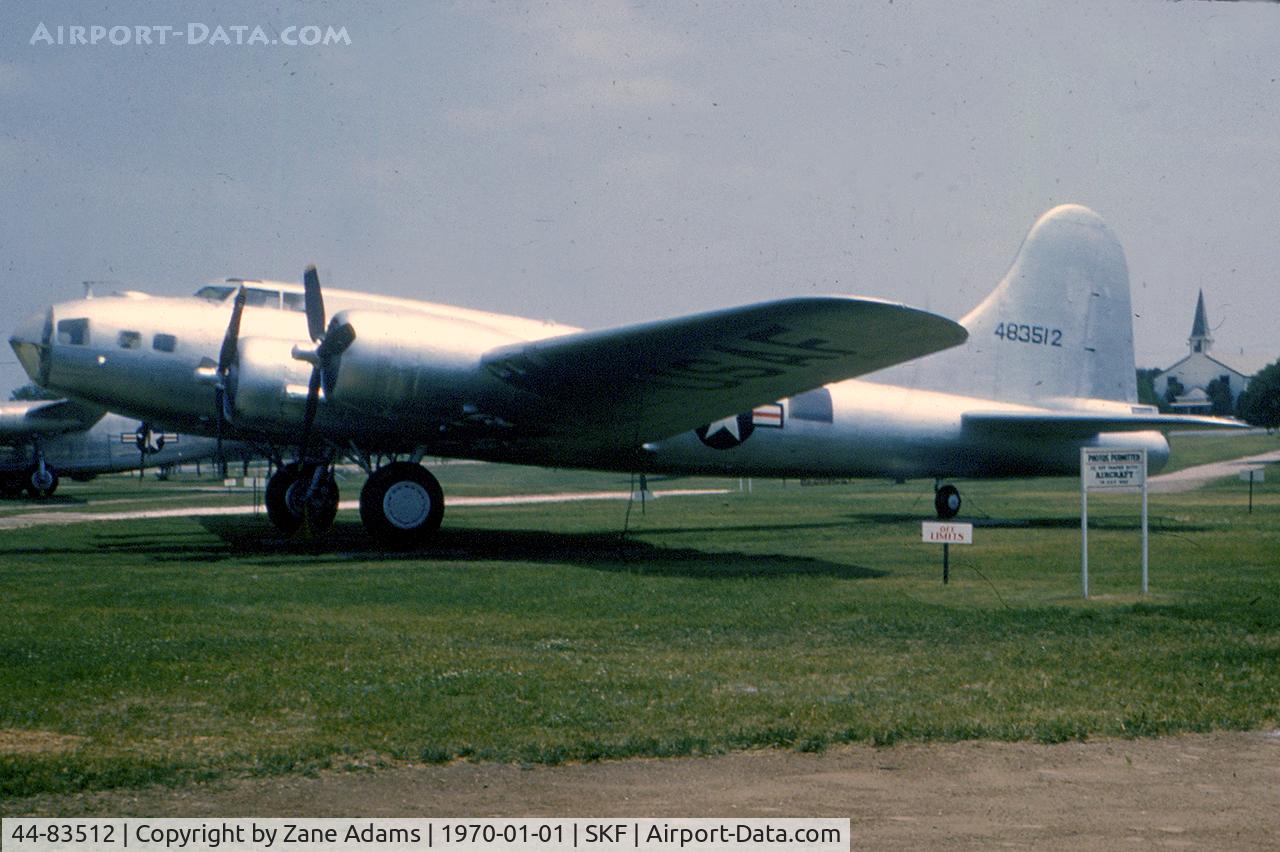 44-83512, 1944 Boeing (BDV) TB-17G Flying Fortress C/N 32153, B-17 on display at Lackland AFB @ 1970 - scanned from a 35mm slide bought at an estate sale