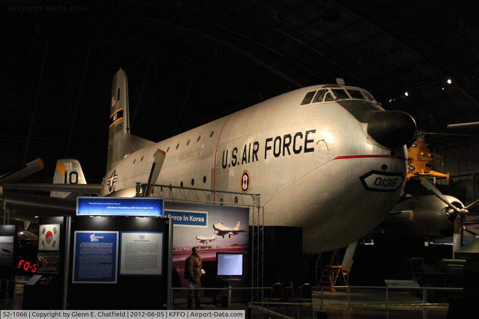 52-1066, 1951 Douglas C-124A-DL Globemaster II C/N 43975, At the Air Force Museum, Korean War exhibit