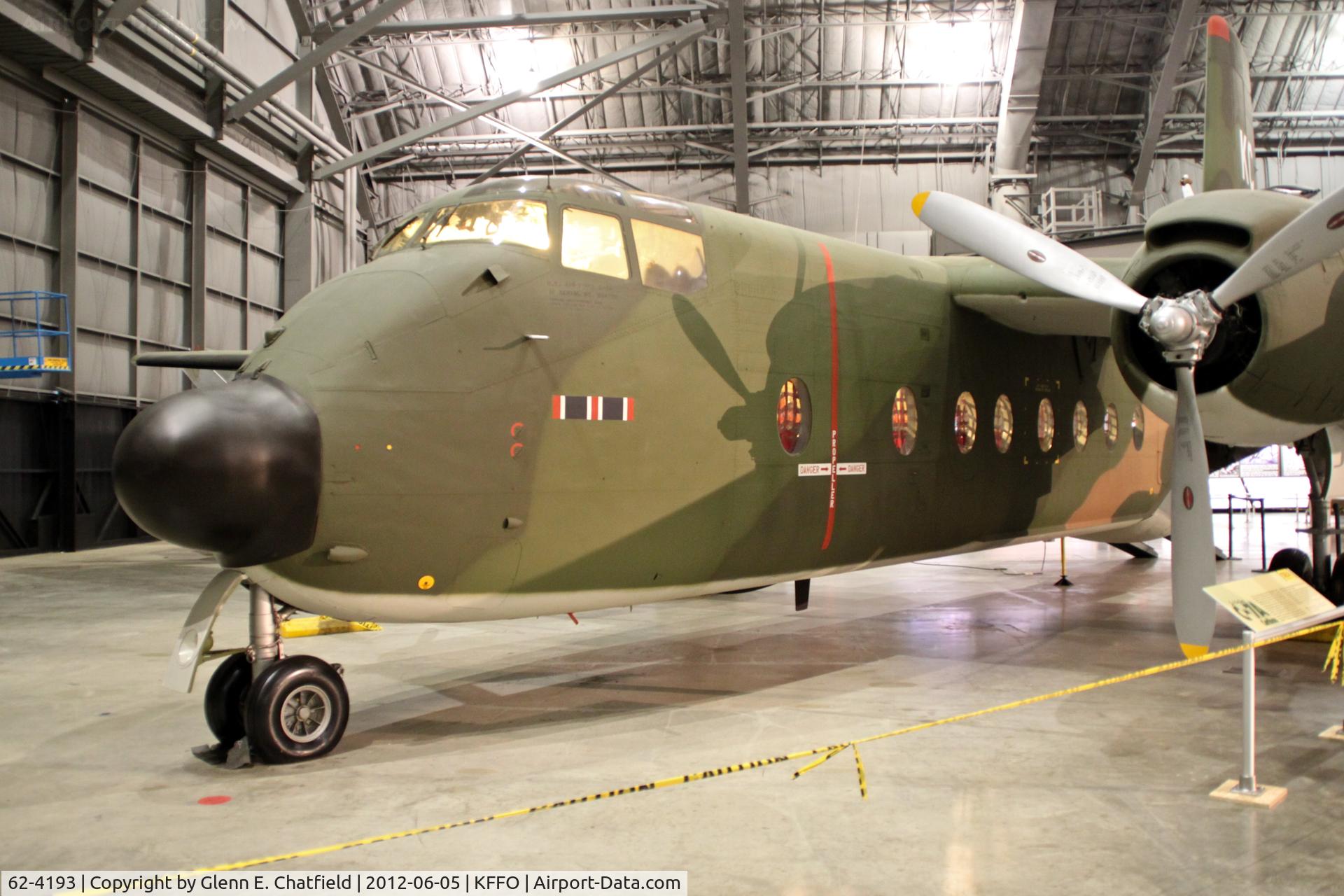 62-4193, 1962 De Havilland Canada C-7B Caribou C/N 138, At the Air Force Museum in Vietnam War exhibit
