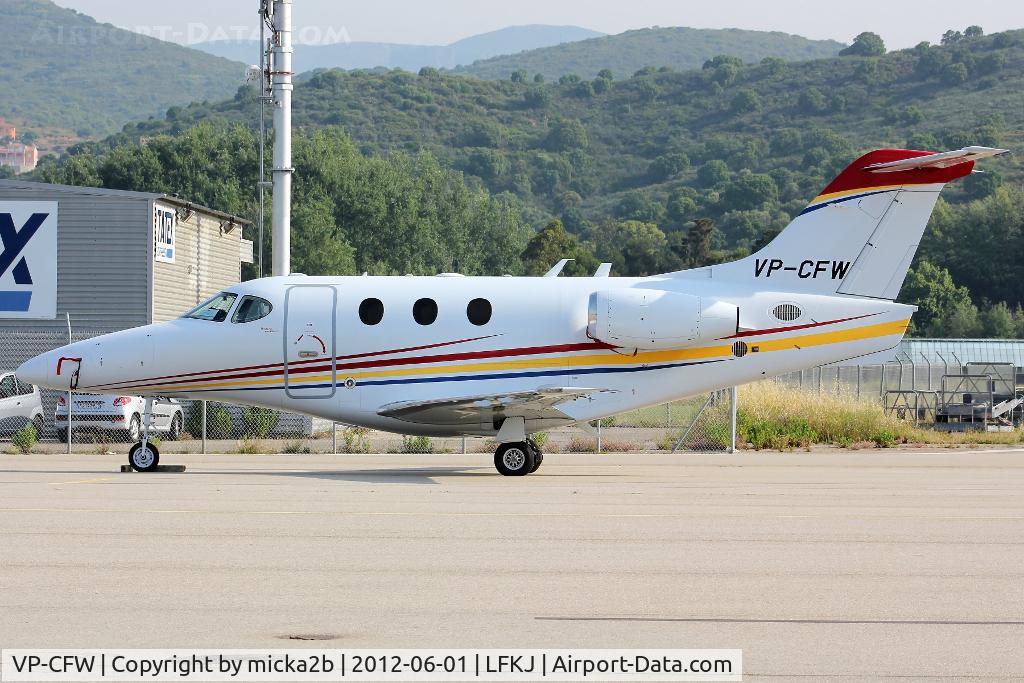 VP-CFW, 2007 Hawker Beechcraft 390 Premier IA C/N RB-189, Parked