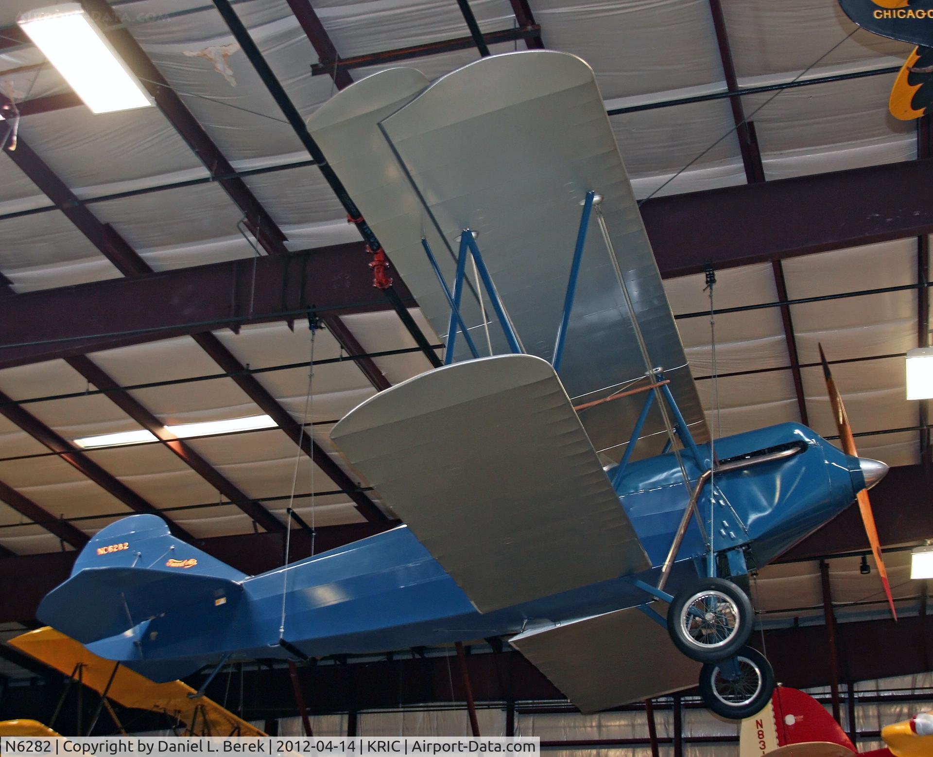 N6282, 1927 Travel Air 2000 C/N 721, Delightful Golden Age biplane at the Virginia Aviation Museum.
