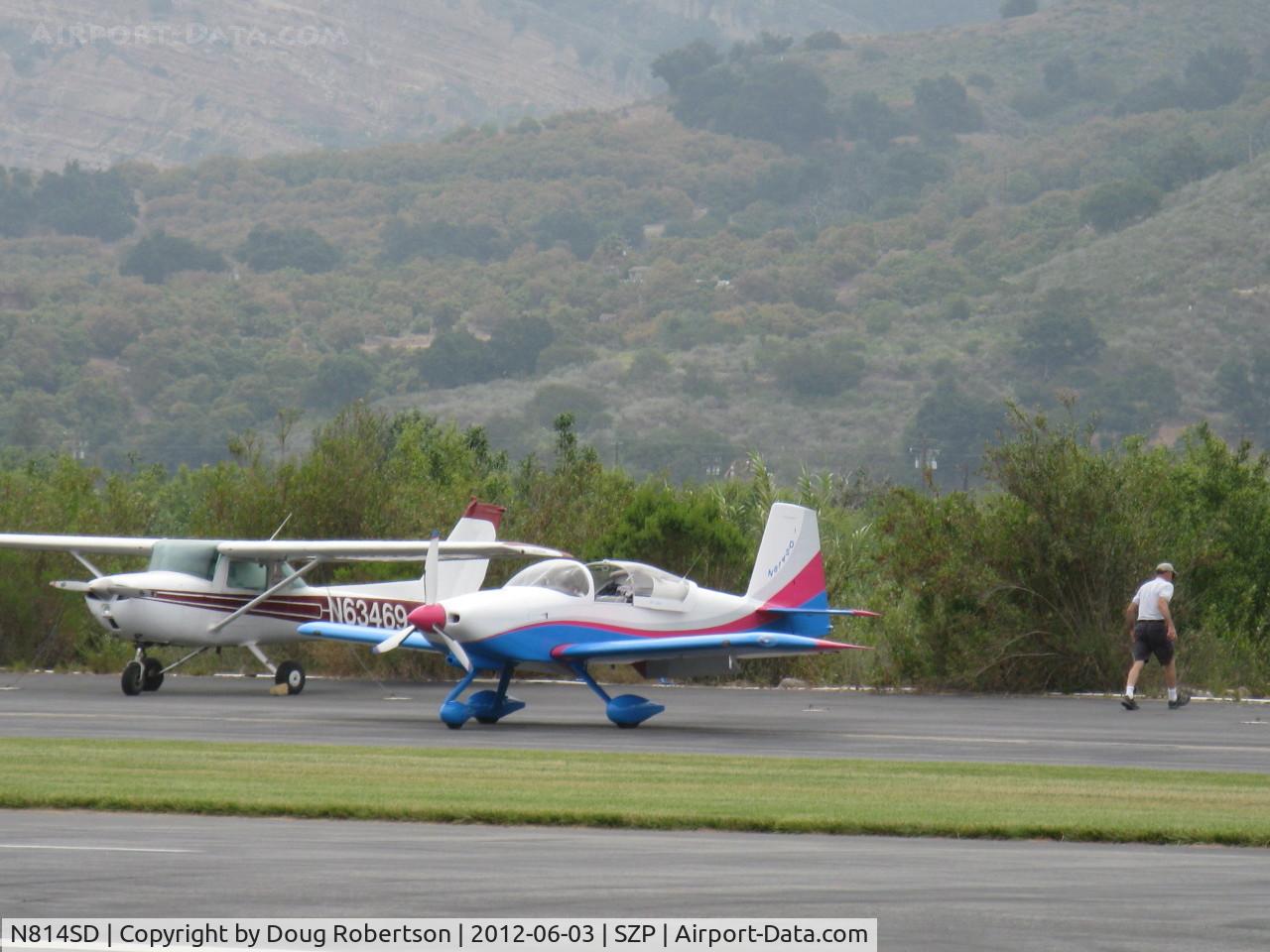 N814SD, 2006 Vans RV-7A C/N 70648, 2006 Diffenbaugh VAN's RV-7A, visitor at river tiedown area