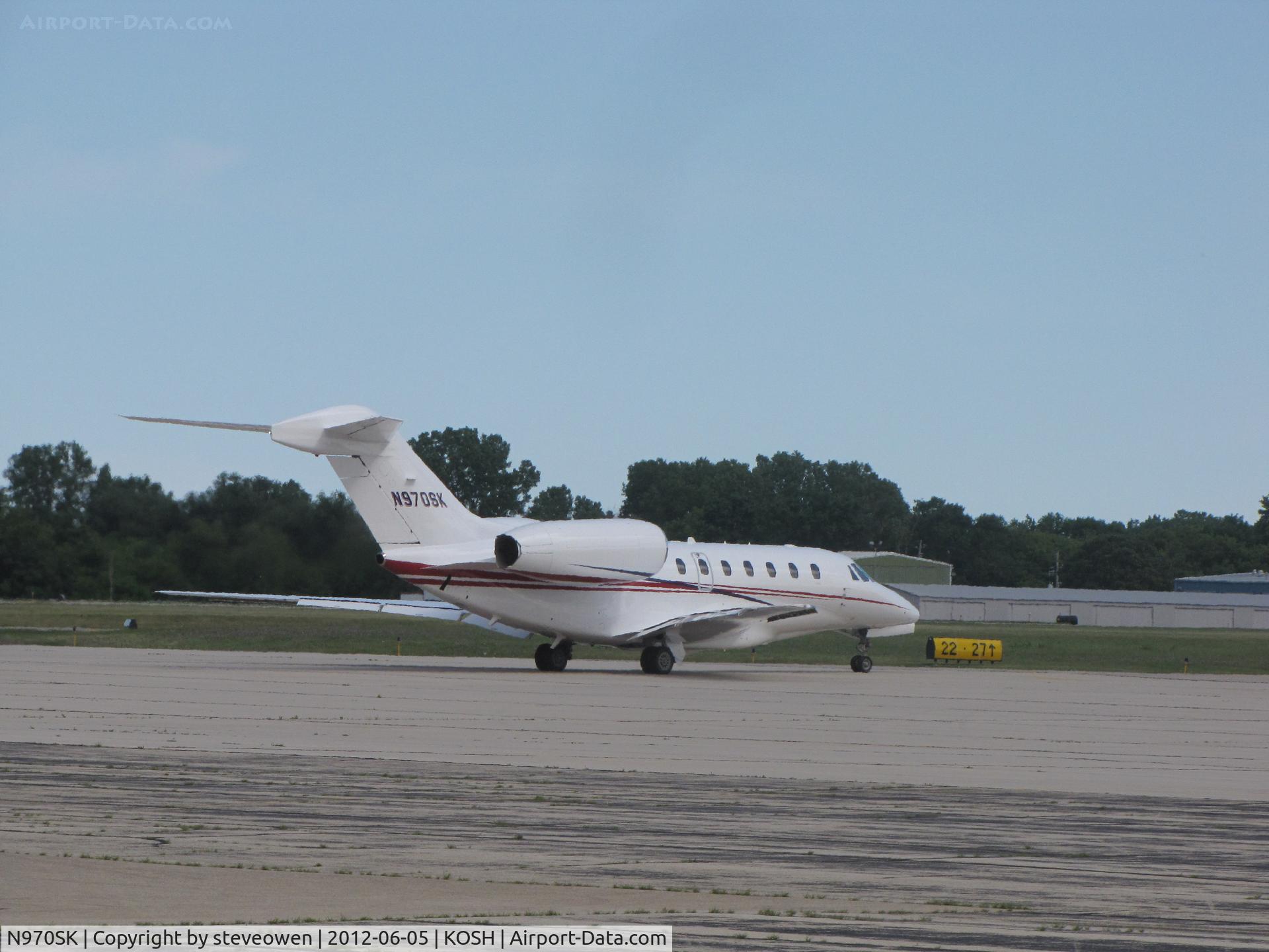 N970SK, 2002 Cessna 750 Citation X C/N 750-0186, Oshkosh Truck's corp jet