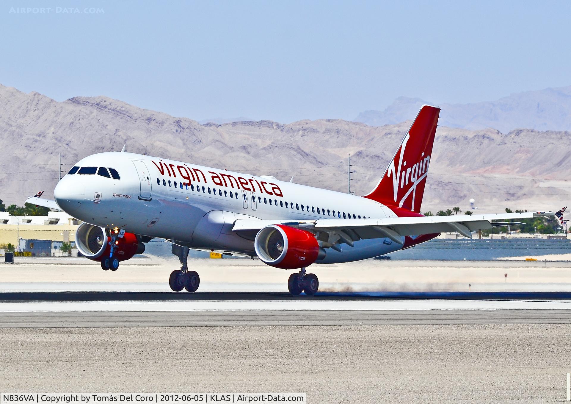 N836VA, 2010 Airbus A320-214 C/N 4480, N836VA Virgin America Airbus A320-214 C/N 4480 