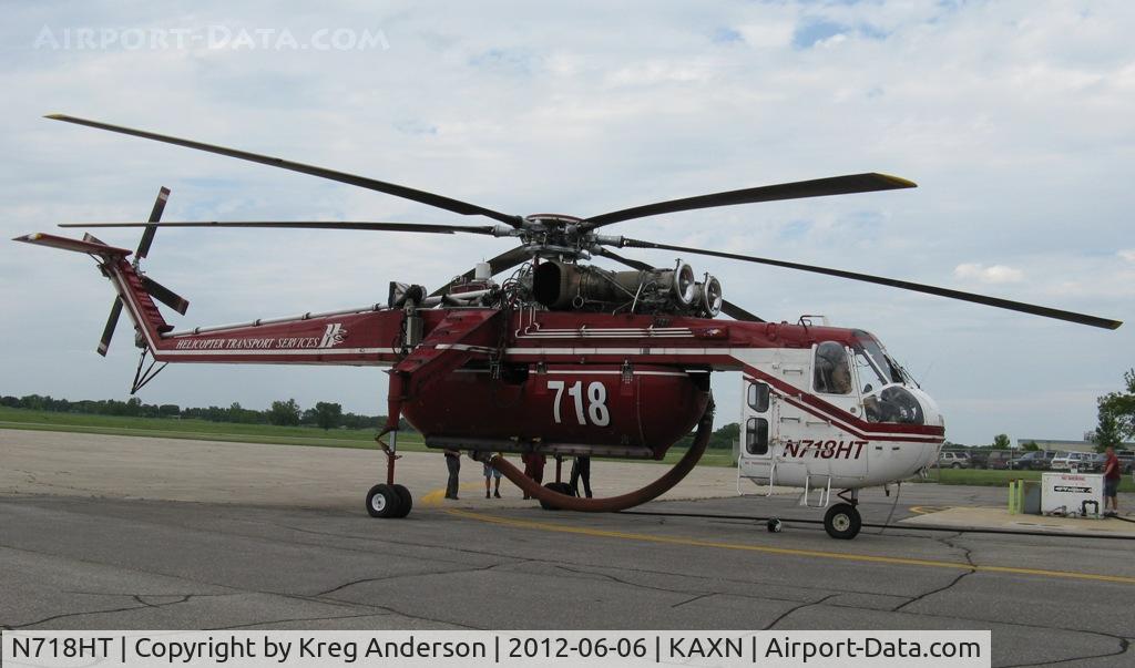 N718HT, 1969 Sikorsky CH-54B Tarhe C/N 64-074, Sikorsky CH-54 Skycrane on the ramp.