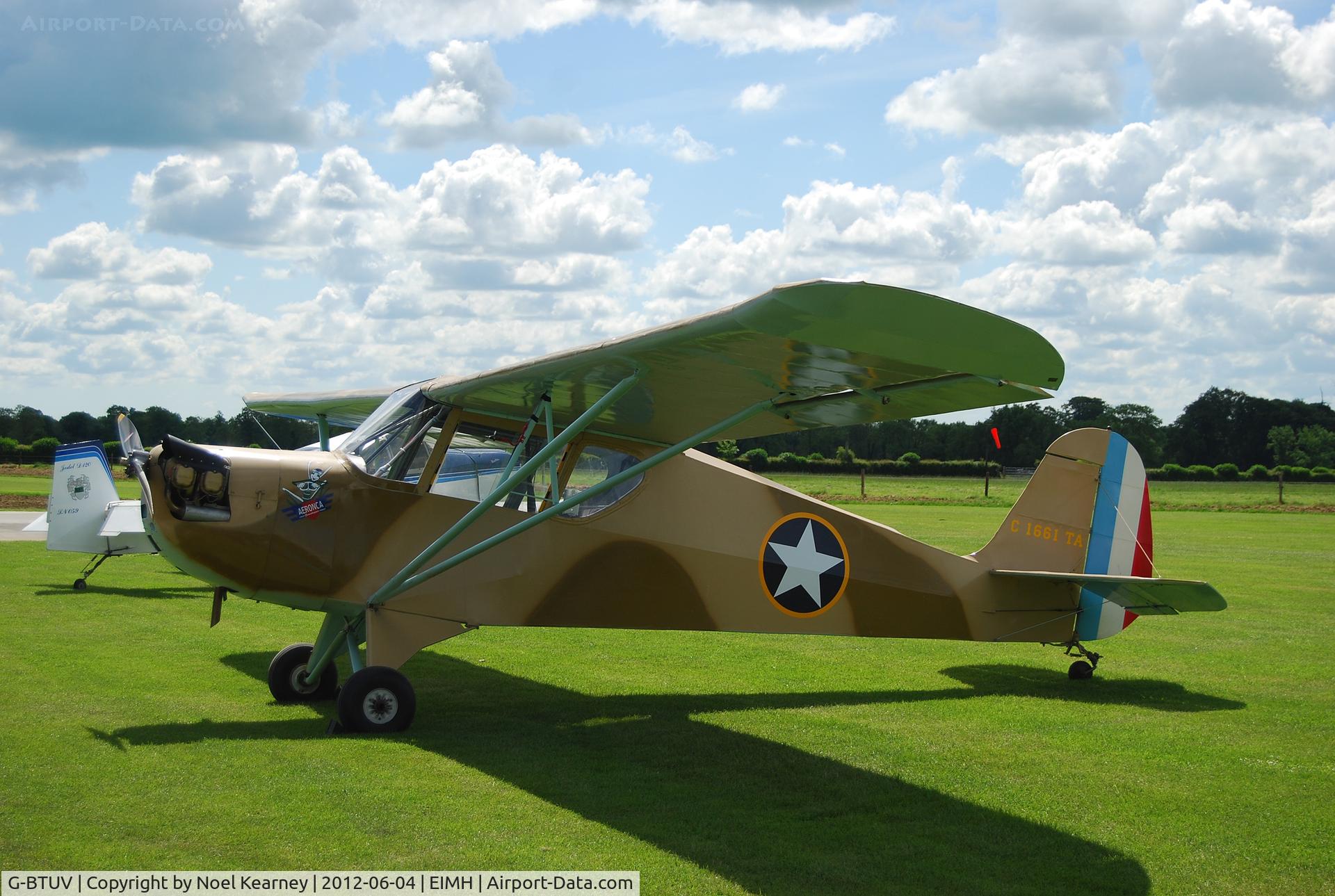 G-BTUV, 1941 Aeronca 65-TAC C/N C1661TA, Ballyboy Fly-in 04-06-2012.