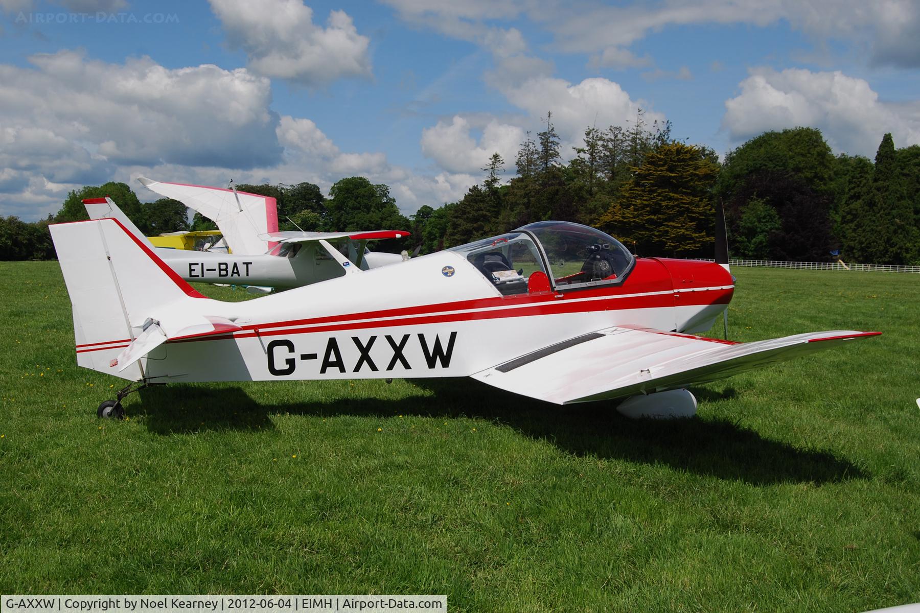 G-AXXW, 1957 SAN Jodel D-117 C/N 632, Ballyboy Fly-in 04-06-2012.