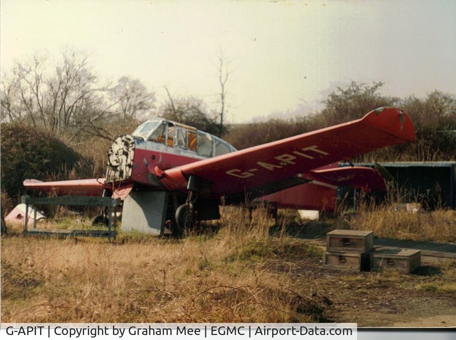 G-APIT, 1948 Percival P-40 Prentice T1 C/N PAC-016, Taken in the early 80s.