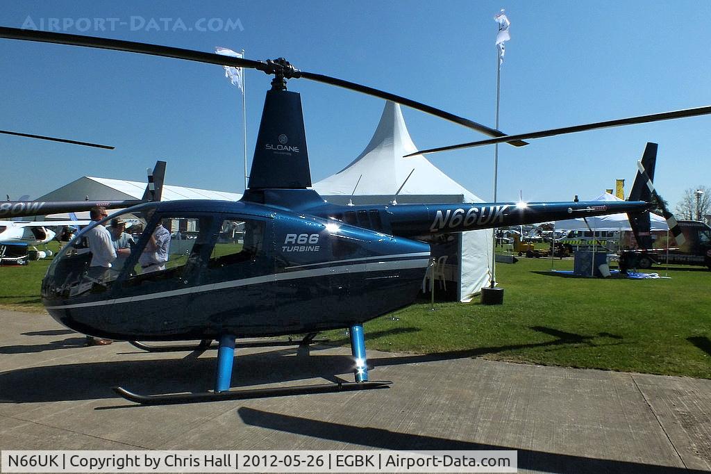 N66UK, 2011 Robinson R66 Turbine C/N 0017, at AeroExpo 2012