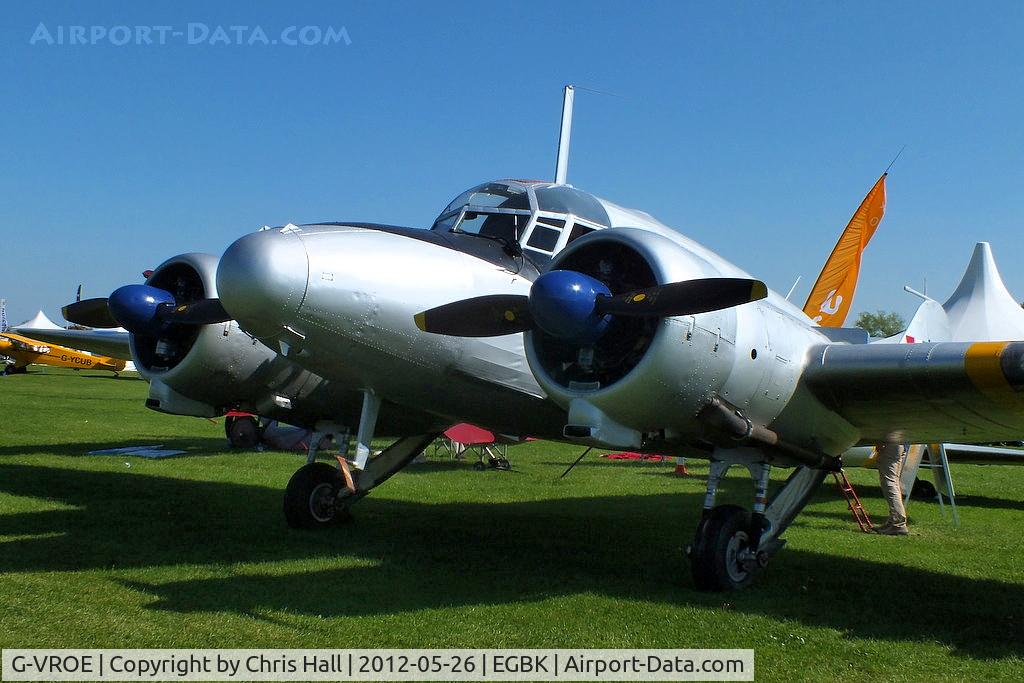 G-VROE, 1950 Avro 652A Anson T.21 C/N 3634, at AeroExpo 2012