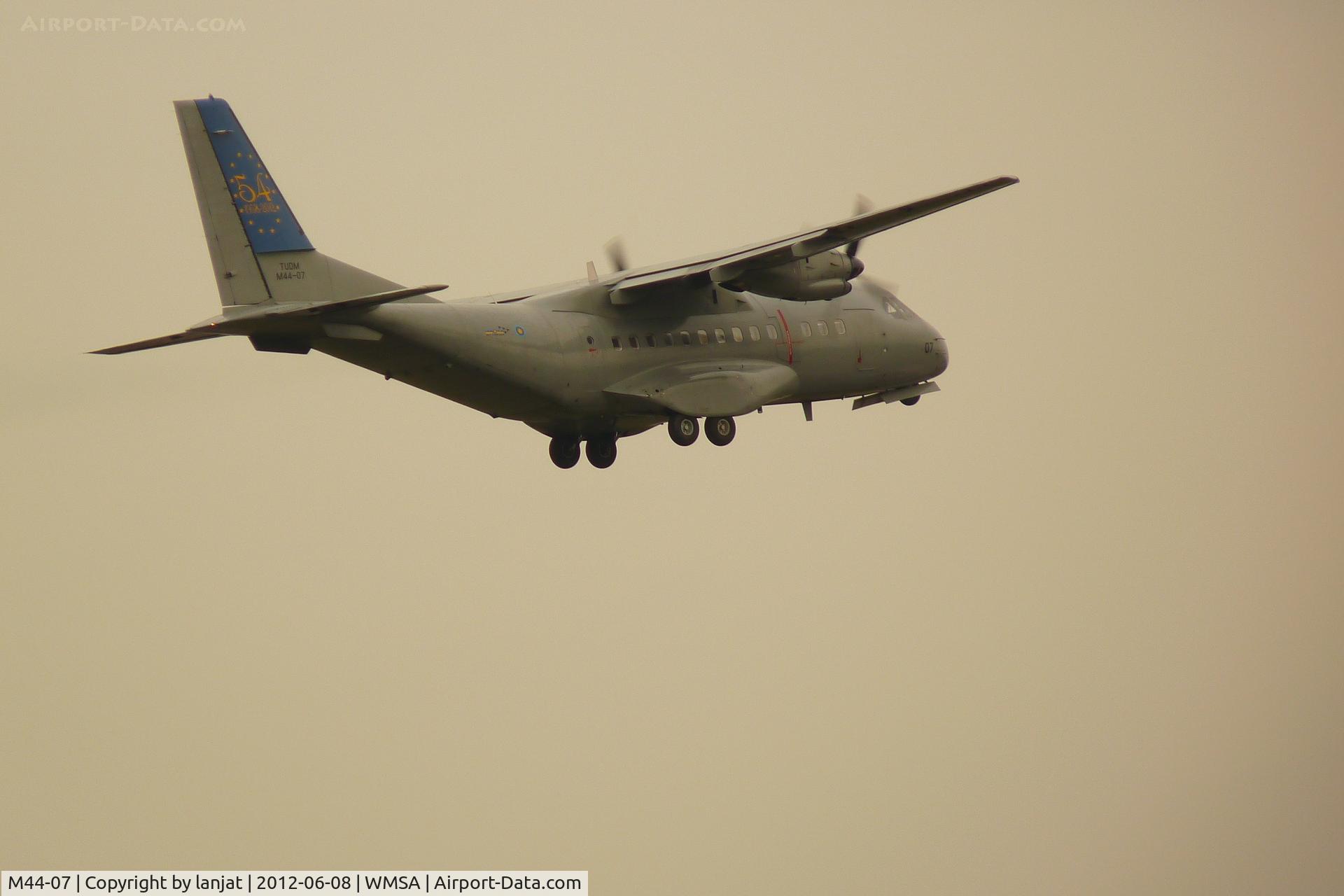 M44-07, CASA CN-235-220M C/N N055, Heading Northbound