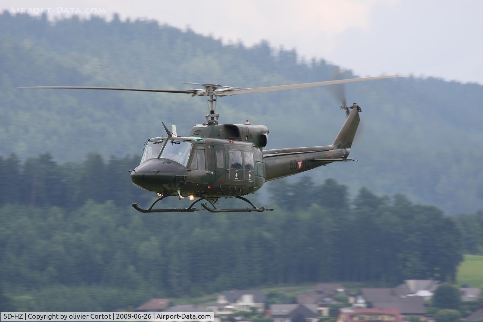 5D-HZ, Agusta AB-212 C/N 5622, low and fast pass