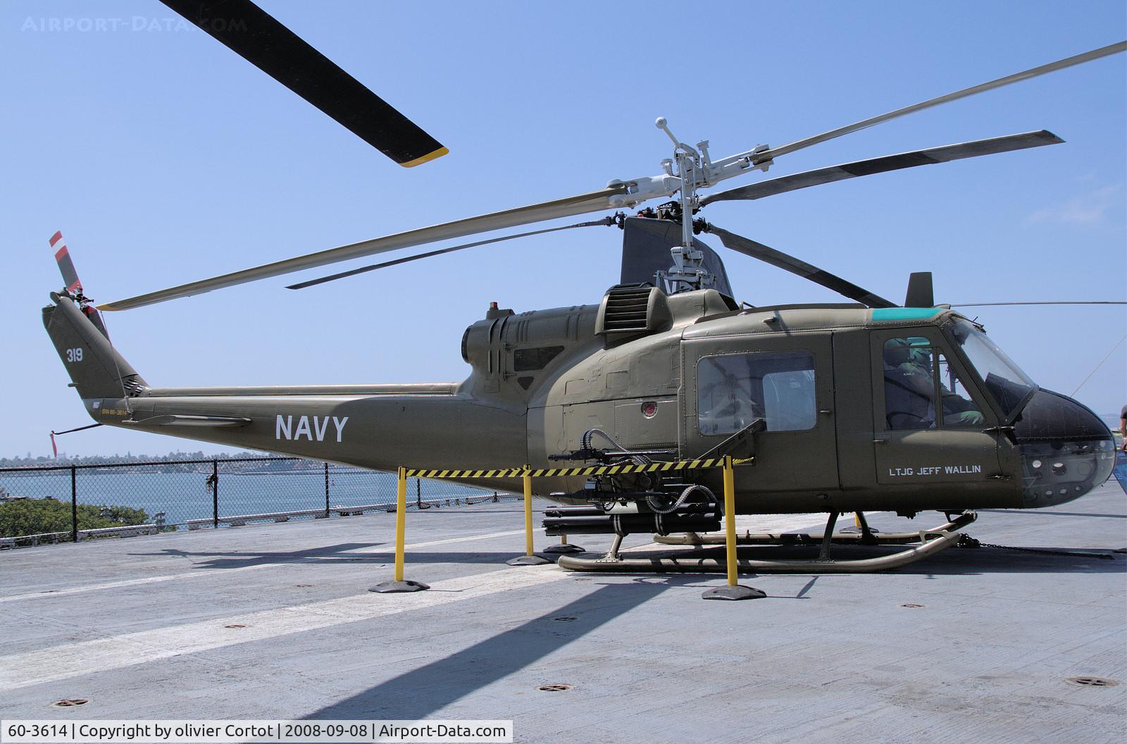 60-3614, 1960 Bell UH-1B Iroquois C/N 260, Uss Midway, San Diego