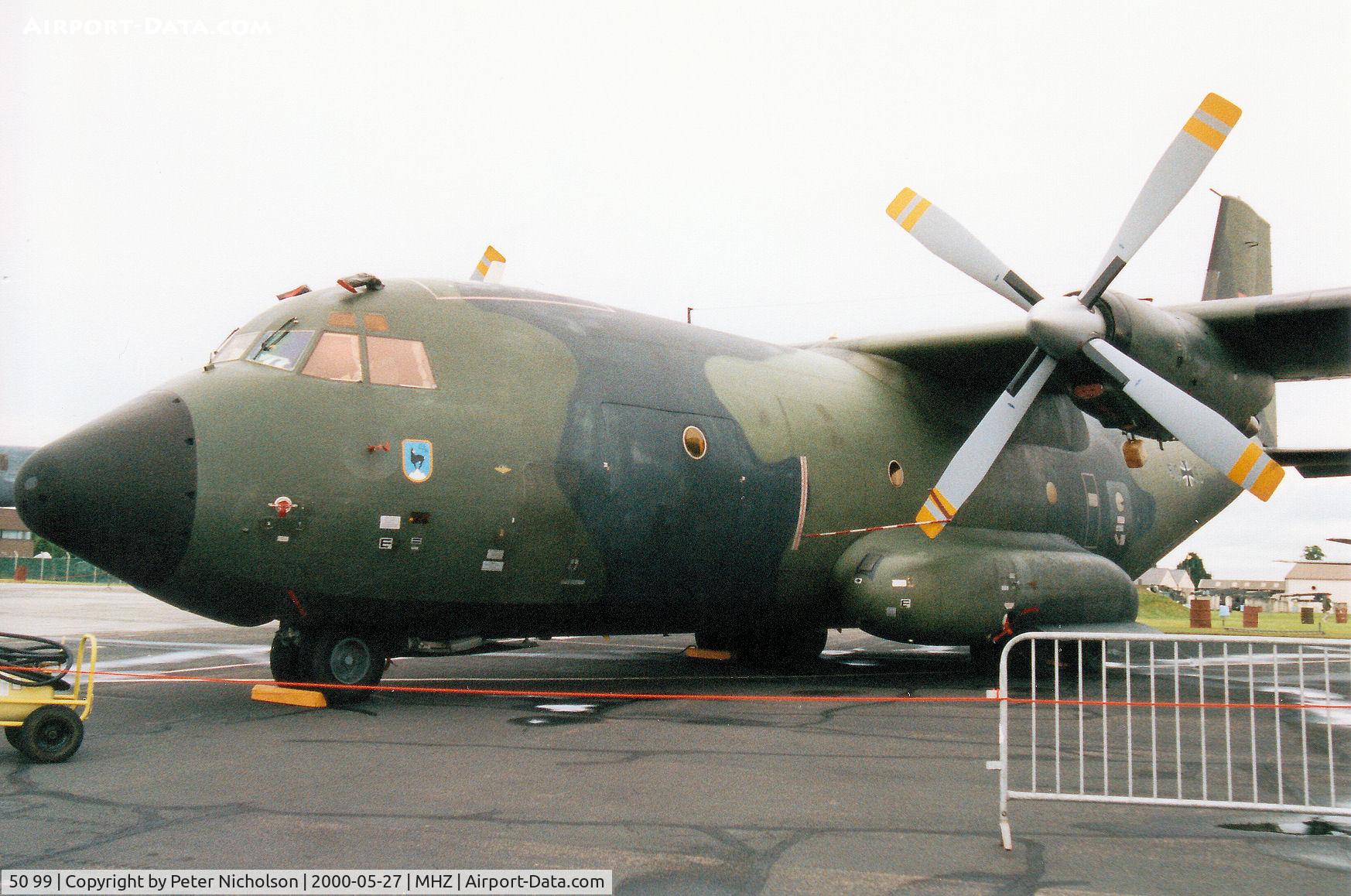 50 99, Transall C-160D C/N D136, C-160D Transall of LTG-61 on display at the 2000 RAF Mildenhall Air Fete.
