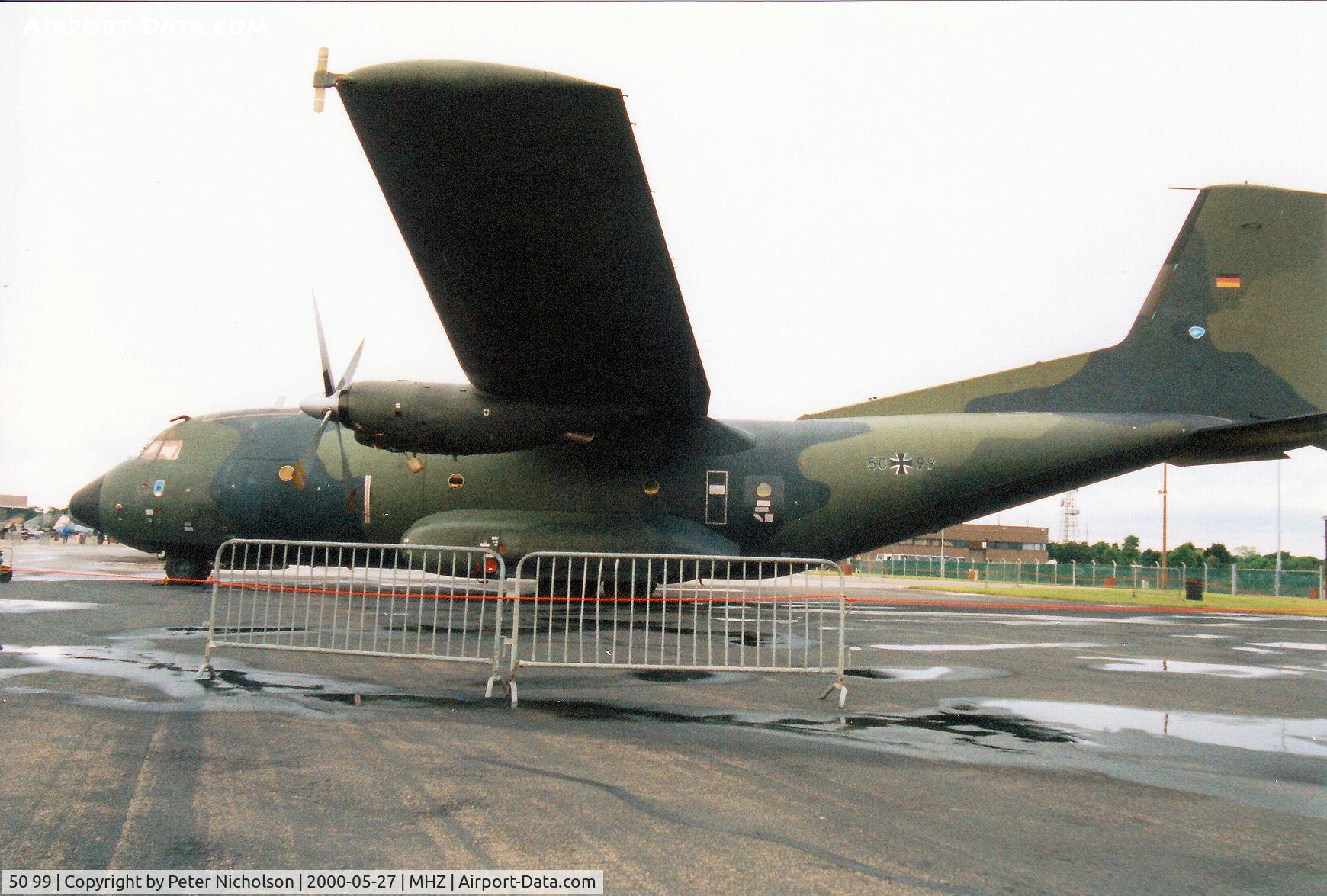 50 99, Transall C-160D C/N D136, Another view of the LTG-61 C.160D Transall on display at the RAF Mildenhall Air Fete 2000.