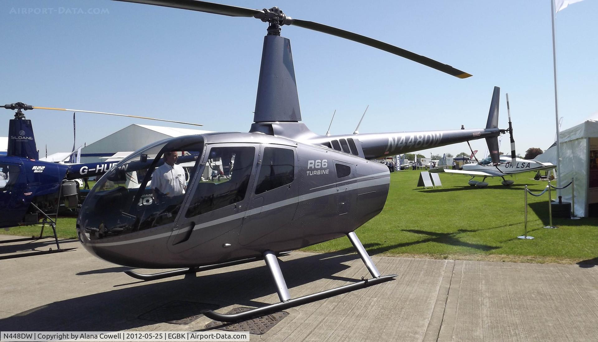 N448DW, 2011 Robinson R66 Turbine C/N 0017, N448DW at AeroExpo, Sywell 2012