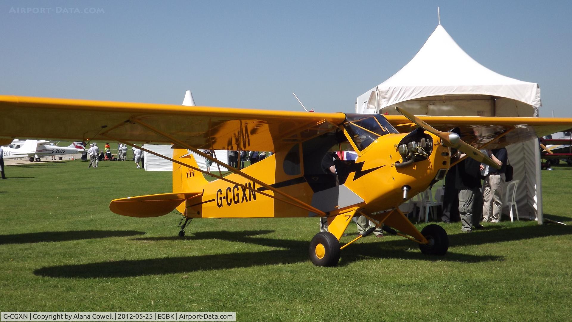 G-CGXN, 2011 American Legend AL3C-100 Cub C/N LAA 373-15028, G-CGXN at AeroExpo, Sywell 2012