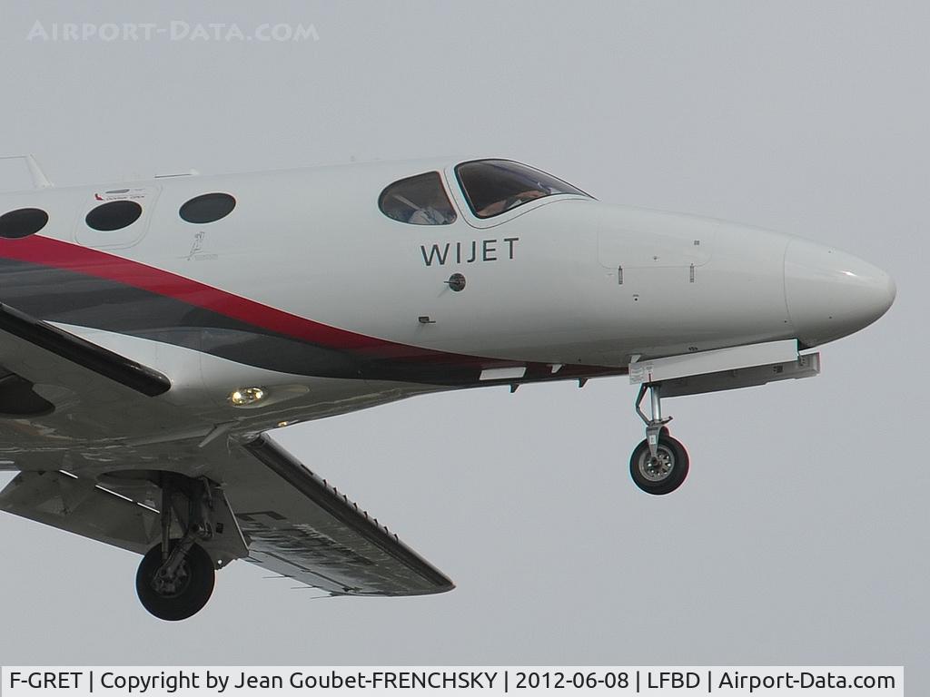 F-GRET, 2008 Cessna 510 Citation Mustang Citation Mustang C/N 510-0141, WIJET 01 landing 23