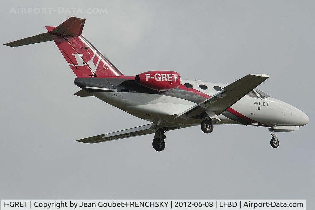 F-GRET, 2008 Cessna 510 Citation Mustang Citation Mustang C/N 510-0141, WIJET 01 landing 23