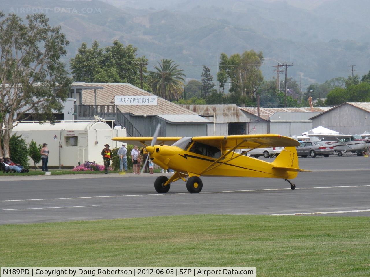 N189PD, Cub Crafters CC11-160 Carbon Cub SS C/N CC11-00189, 2011 Cubcrafters CC11-160 CARBON CUB LSA, Lycoming O-360-based CC340 with O-320 cylinders rated at 180 Hp for 5 minutes, 80 Hp cruise, landing roll Rwy 22