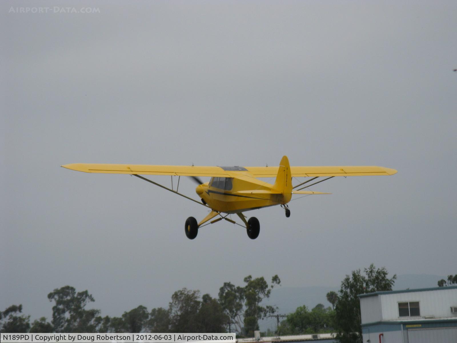 N189PD, Cub Crafters CC11-160 Carbon Cub SS C/N CC11-00189, 2011 Cubcrafters CC11-160 CARBON CUB LSA, Lycoming O-360-based CC340 with O-320 cylinders rated at 180 Hp for 5 minutes, 80 Hp cruise, STOL takeoff Rwy 22L grass