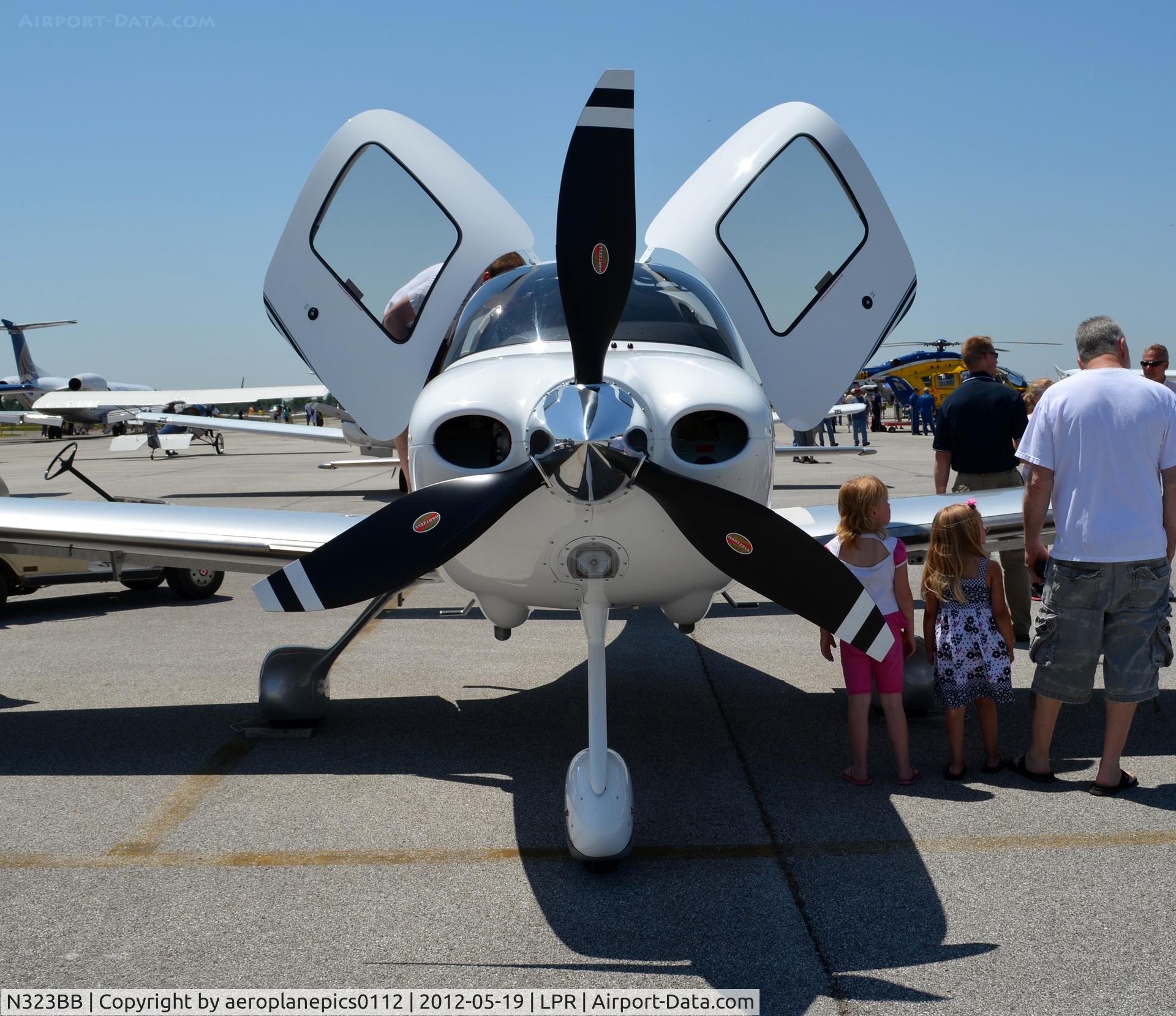 N323BB, Cirrus SR22 C/N 3813, N323BB on display at Lorain County Regional Airport (LPR/KLPR) for an International Learn to Fly Day Event.