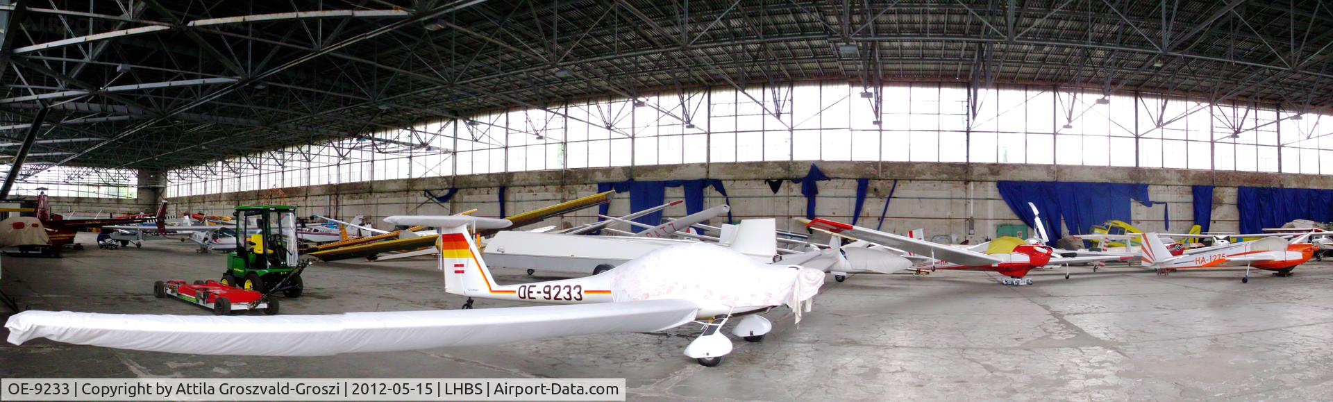 OE-9233, Hoffmann H-36 Dimona C/N 36138, In Budaörs Airport hangar