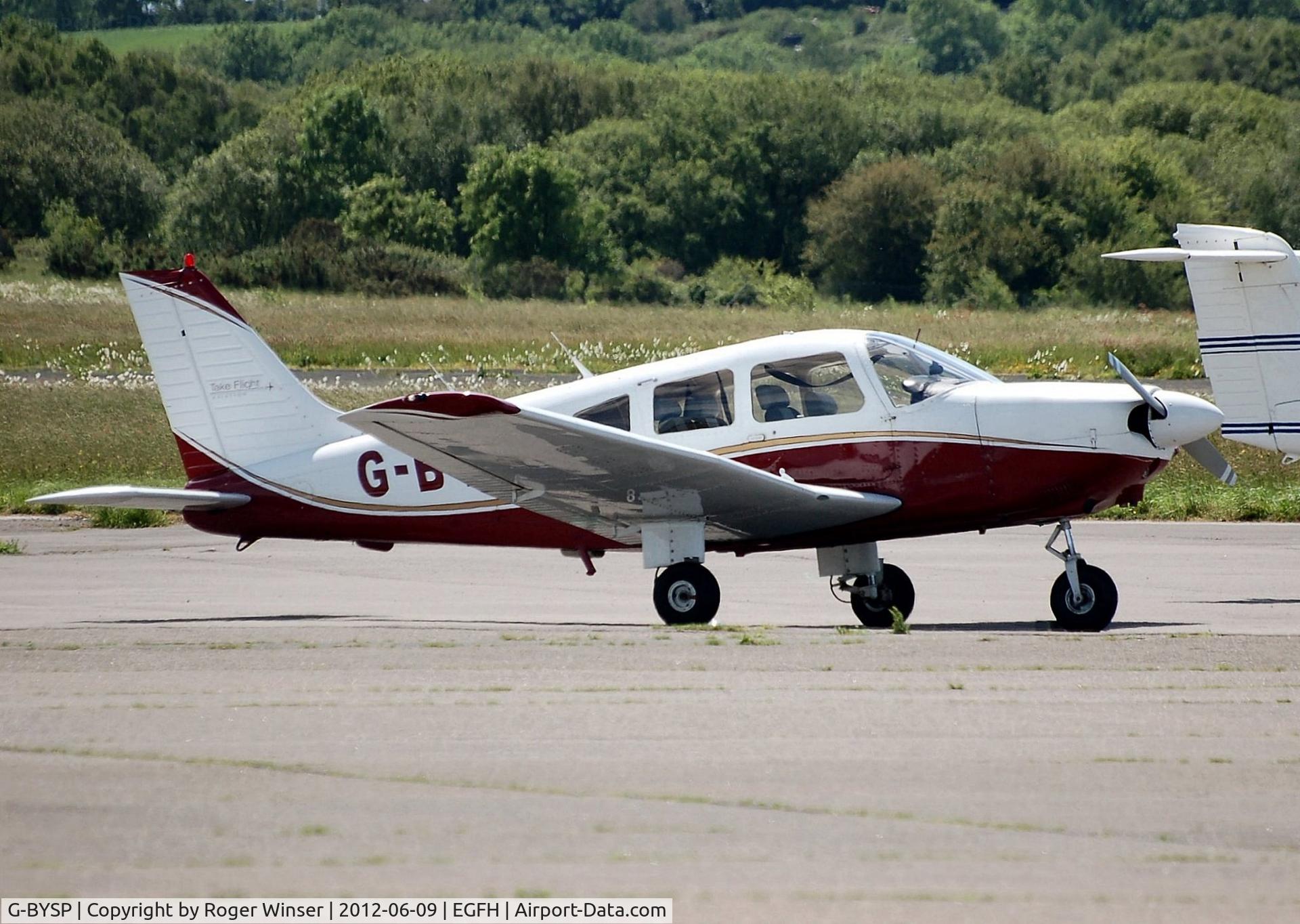 G-BYSP, 1985 Piper PA-28-181 Cherokee Archer II C/N 28-8590047, Visiting Cherokee Archer II of Take Flight Aviation Ltd.