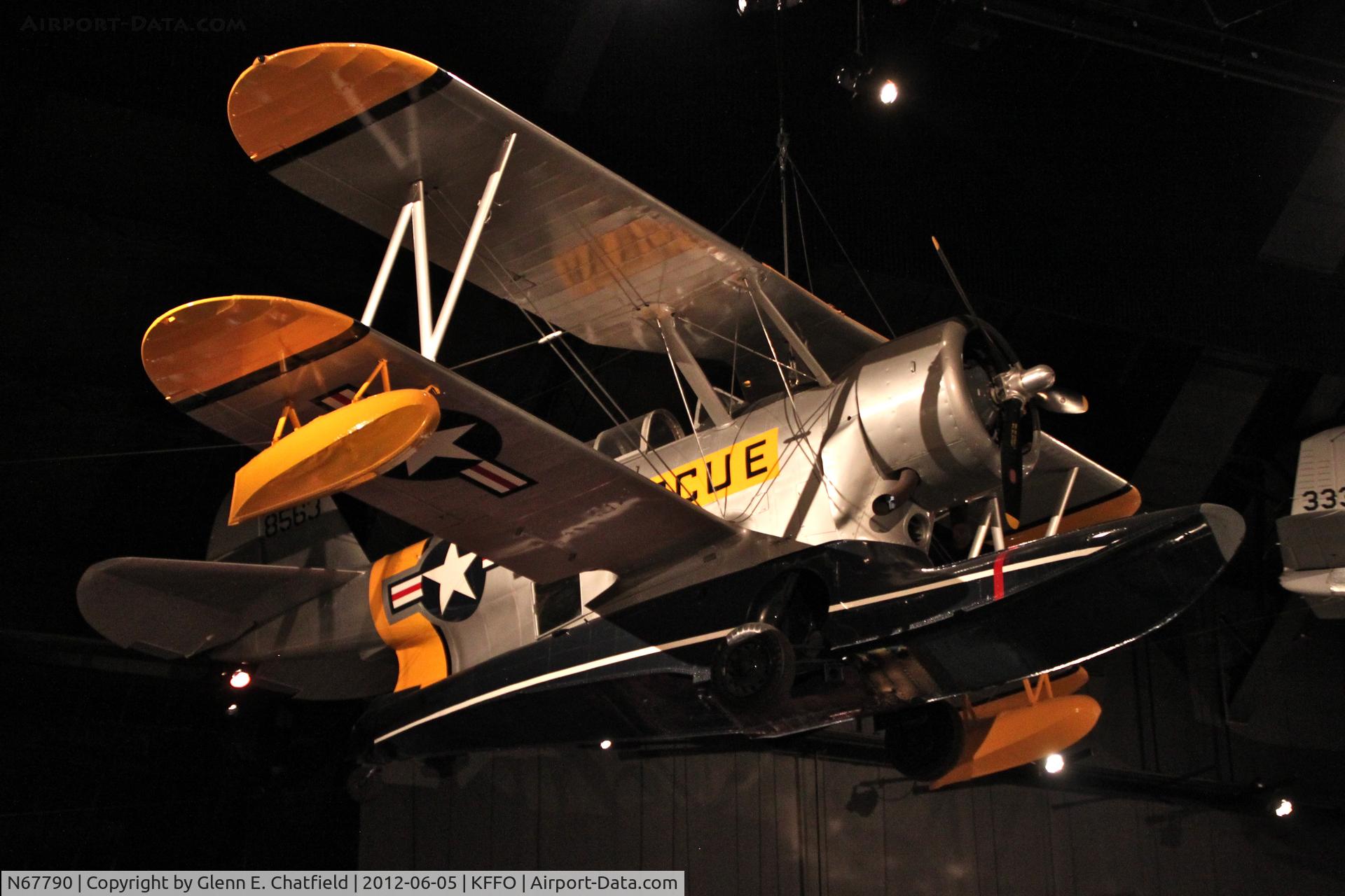 N67790, 1945 Grumman J2F-6 Duck C/N 33587, Hanging at the Air Force Museum