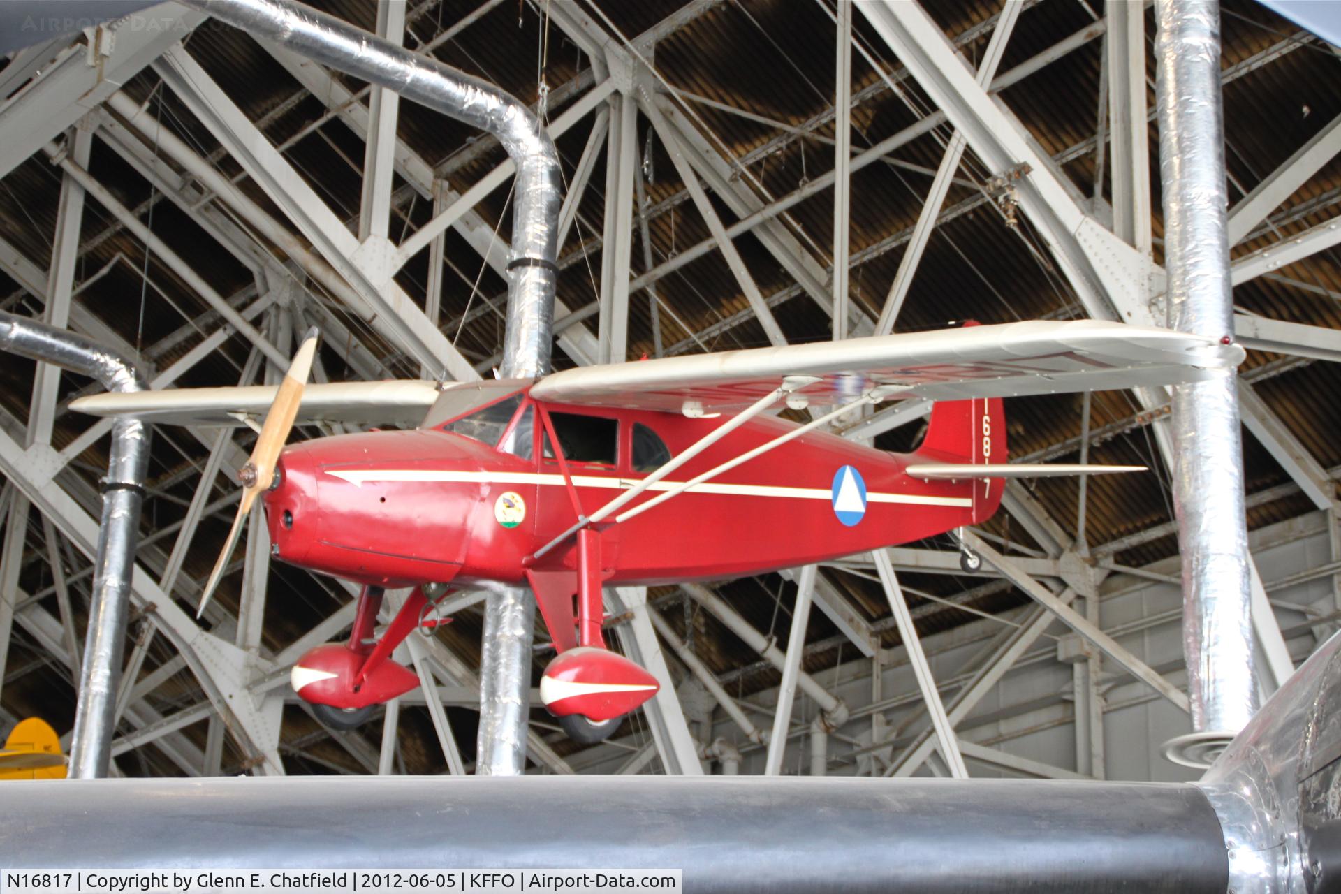 N16817, Fairchild 24 C8F C/N 3118, Hanging in the R&D hanger with Presidential fleet. National Museum of the USAF