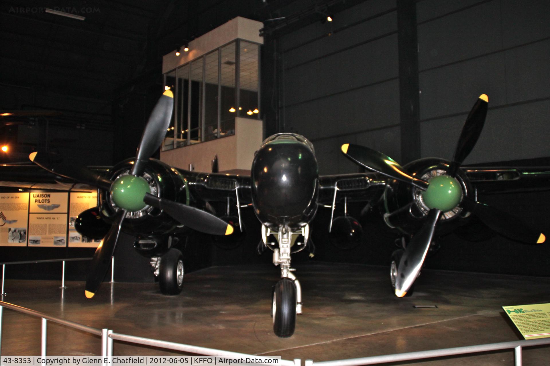 43-8353, 1943 Northrop P-61B Black Widow C/N 1407, At the Air Force Museum