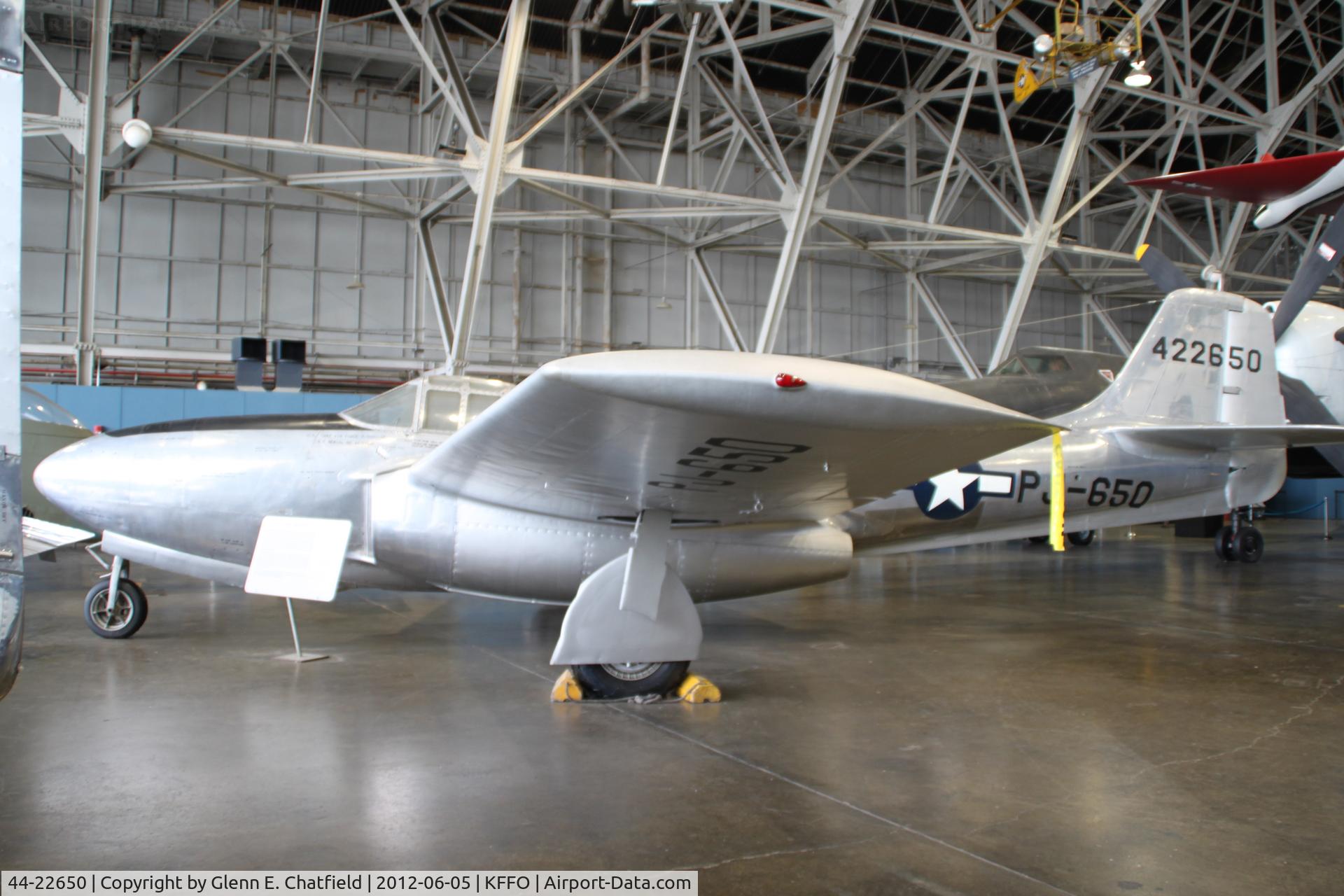 44-22650, 1944 Bell P-59B Airacomet C/N 27-58, At the Air Force Museum