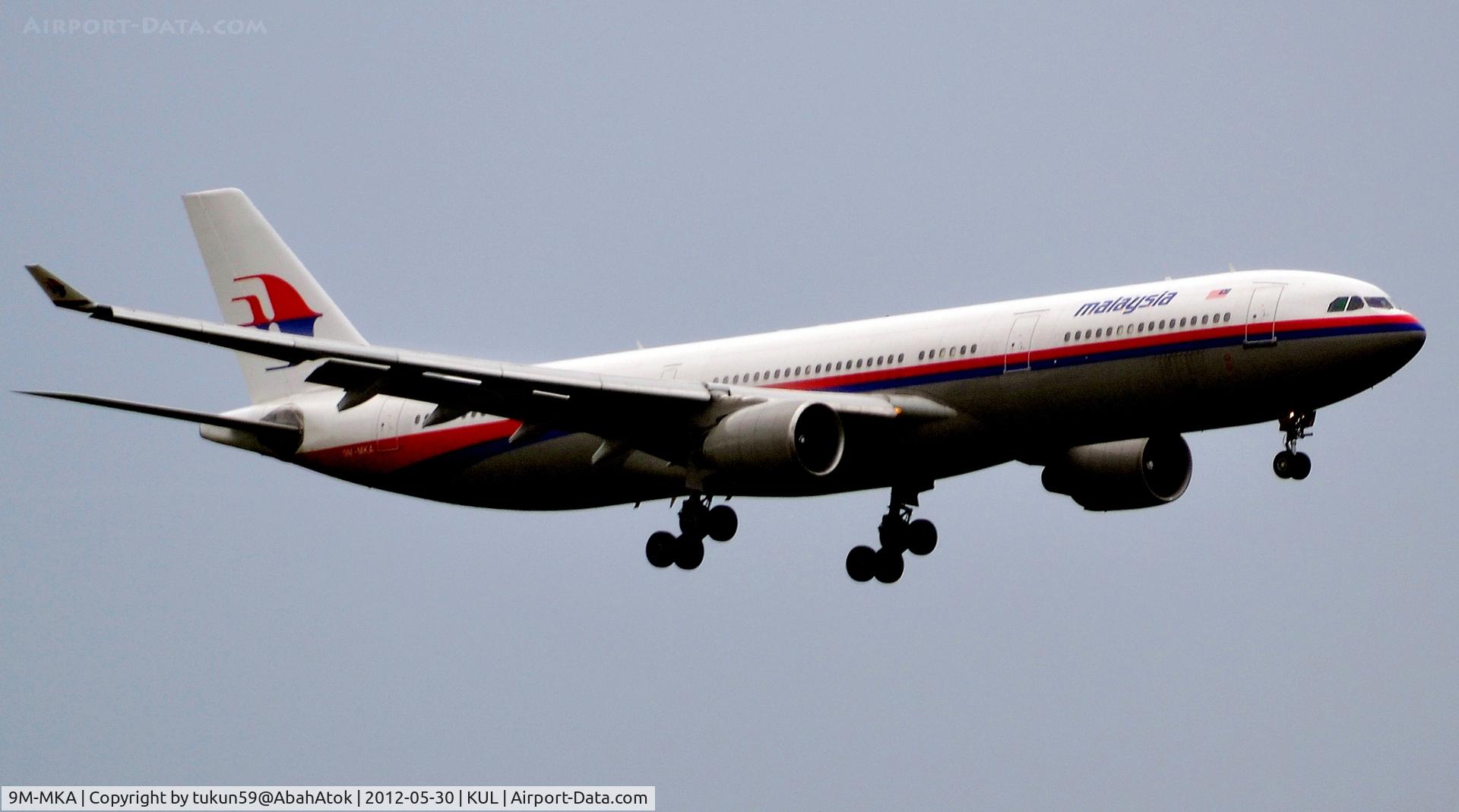 9M-MKA, 1995 Airbus A330-322 C/N 067, Malaysia Airlines