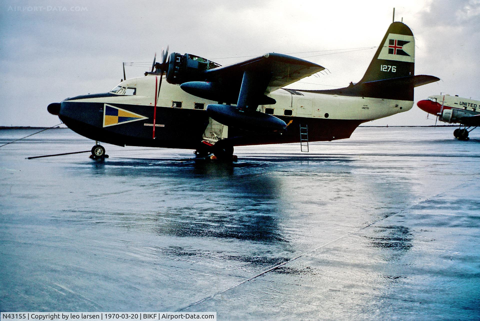 N43155, 1956 Grumman HU-16C (UF-1) Albatross C/N G-423, US Navy BuNo 141276 before N-reg
Keflavik Iceland 20.3.70