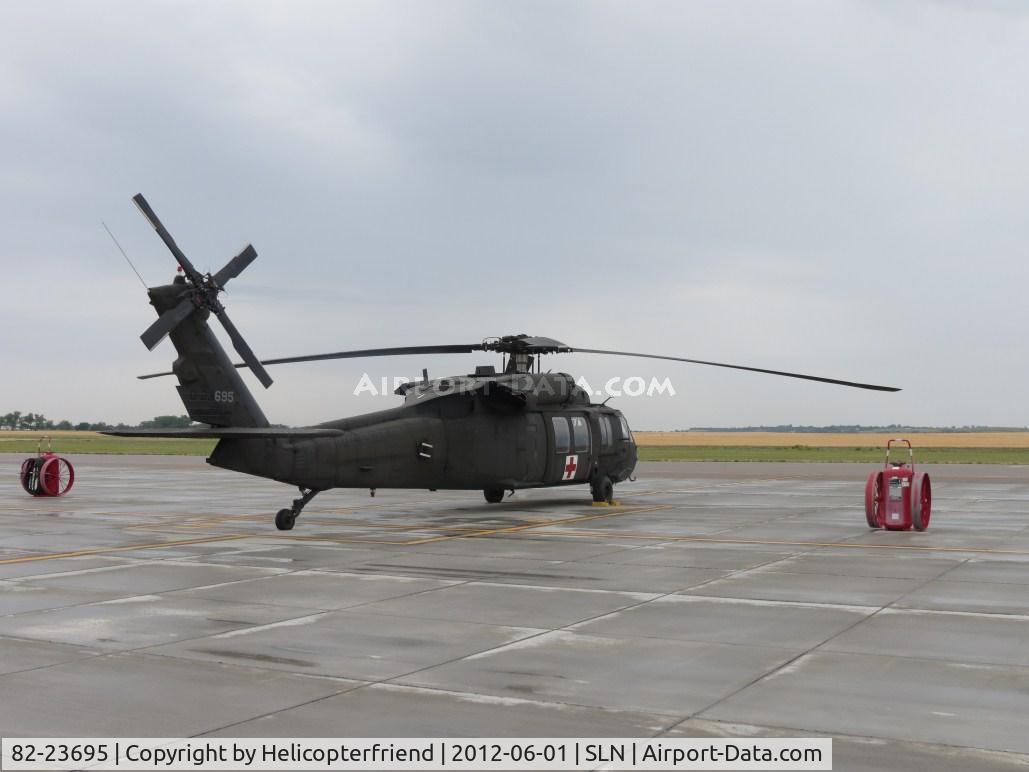 82-23695, 1982 Sikorsky UH-60A Black Hawk C/N 70.518, Parked on the ramp