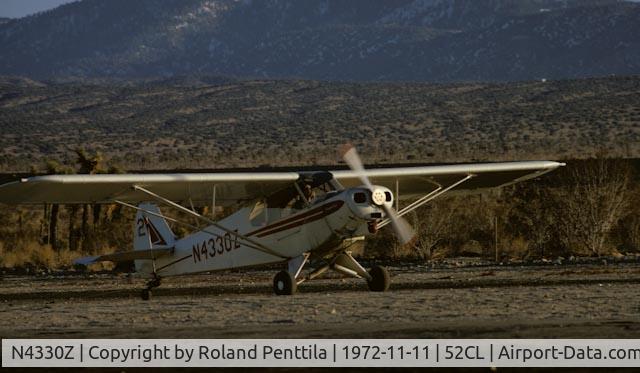 N4330Z, 1968 Piper PA-18-150 Super Cub C/N 18-8650, This was taken in November of 1972 when the Super Cub was being used as a tow plane for glider operations at Llano Airfield north of Los Angeles.