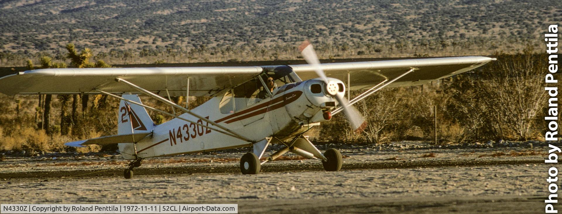 N4330Z, 1968 Piper PA-18-150 Super Cub C/N 18-8650, Being used as a tow plane for sailplane operations at Adelanto Airfield