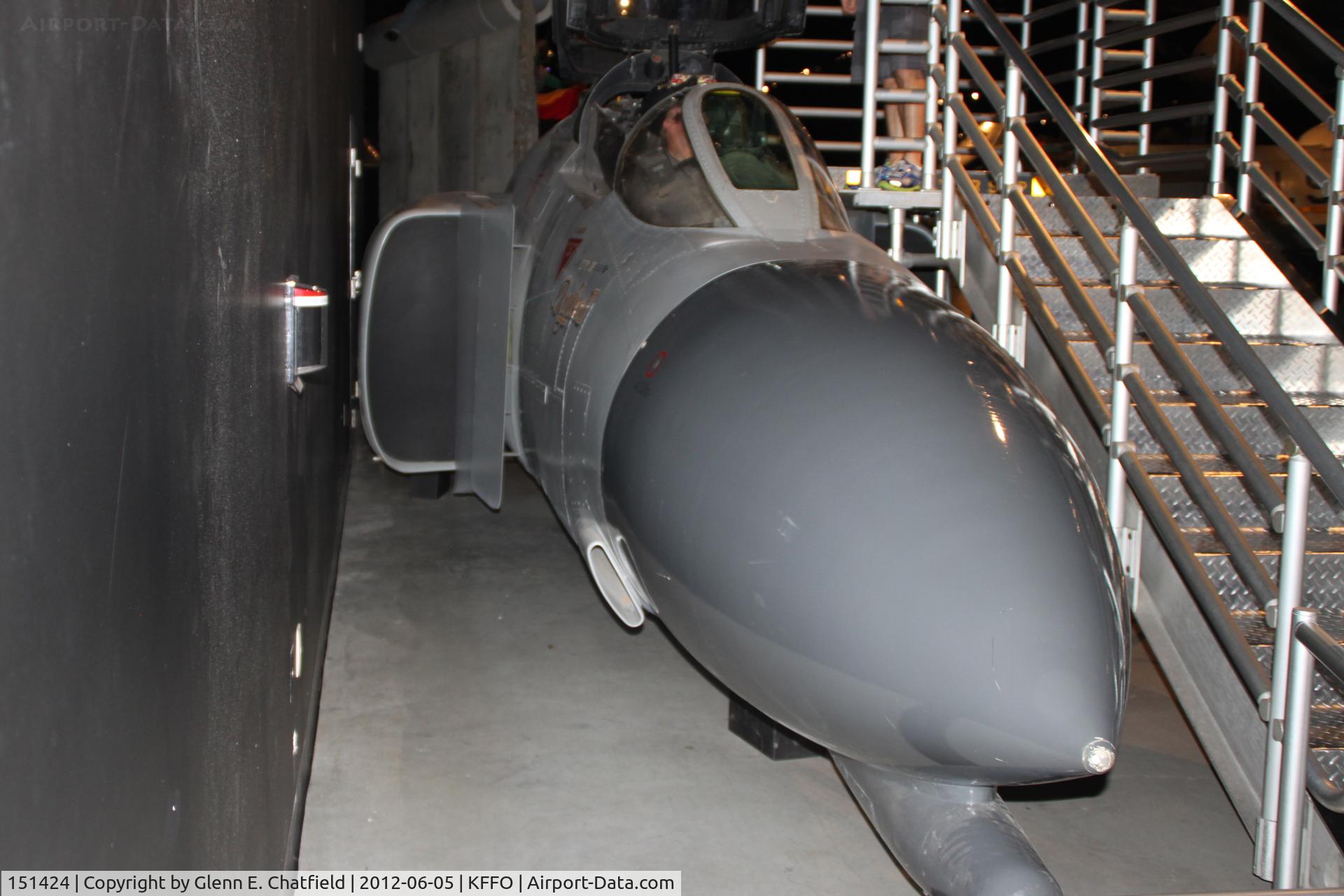 151424, McDonnell F-4N Phantom II C/N 404, At the Air Force Museum.  Used for experiencing the cockpit!