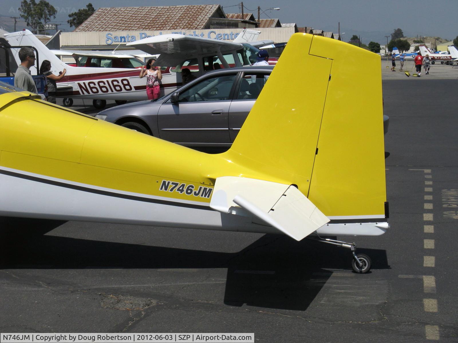 N746JM, 2007 Vans RV-7 C/N 71695, 2007 Malherbe/Malherbe VAN's RV-7, three-blade prop, balanced rudder differentiates from RV-6