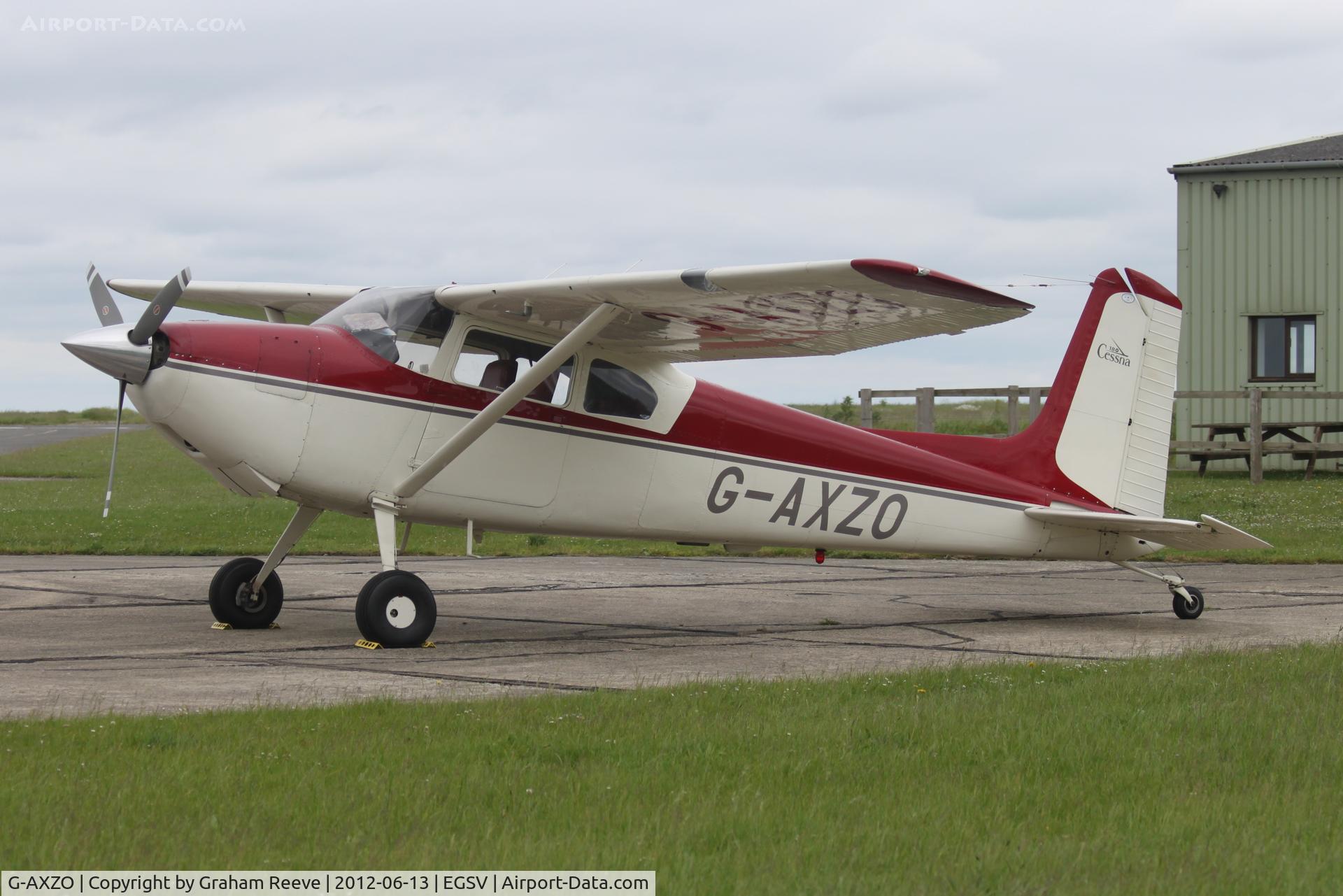 G-AXZO, 1954 Cessna 180 C/N 31137, Parked at Old Buckenham.