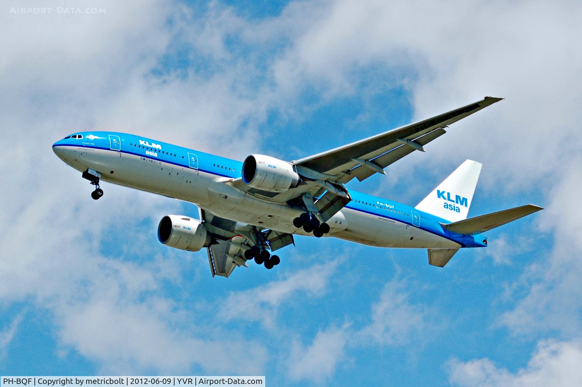 PH-BQF, 2004 Boeing 777-206/ER C/N 29398, Now in KLM Asia colours