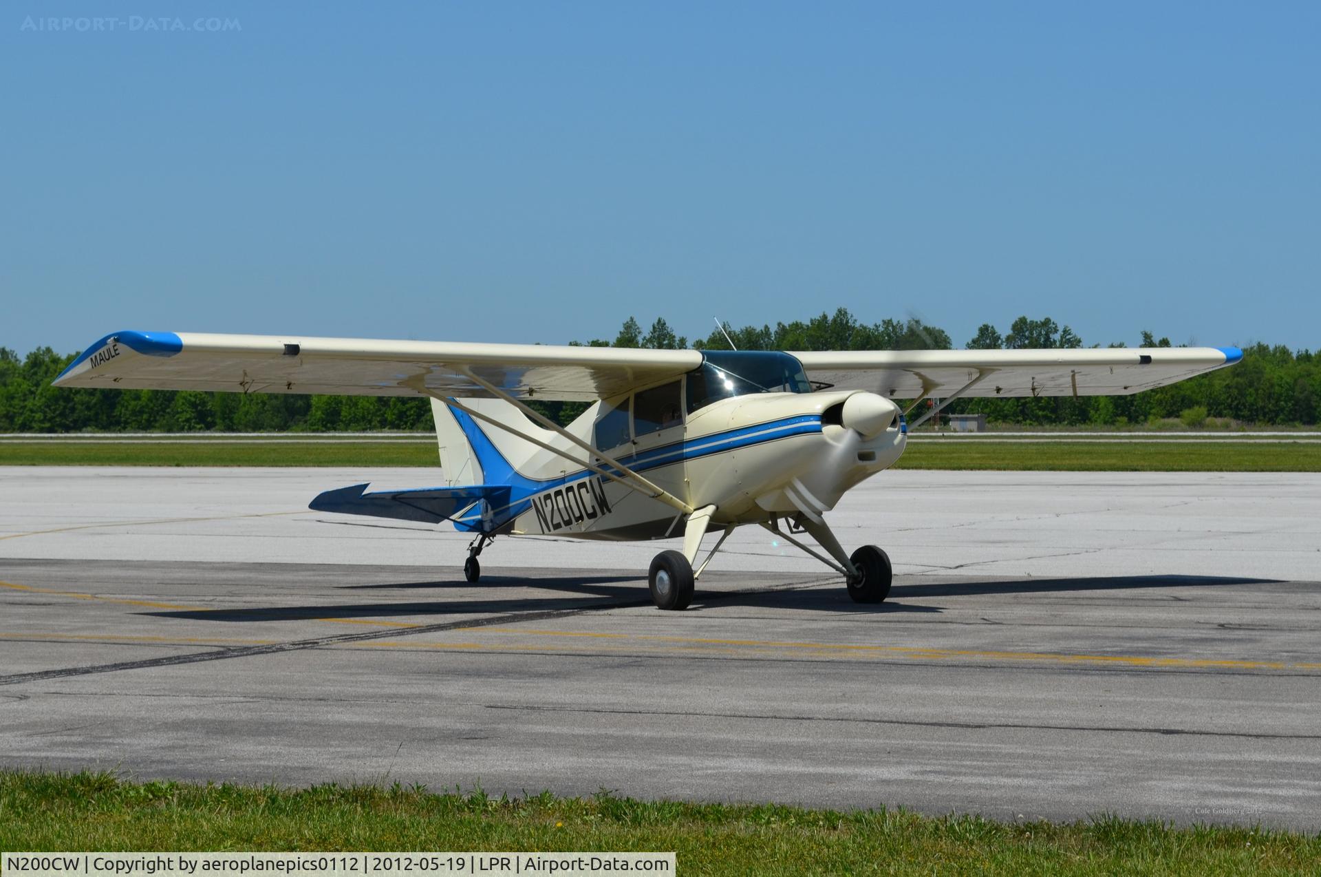 N200CW, 1994 Maule MX-7-160 Sportplane C/N 19017C, N200CW seen taxiing at KLPR.