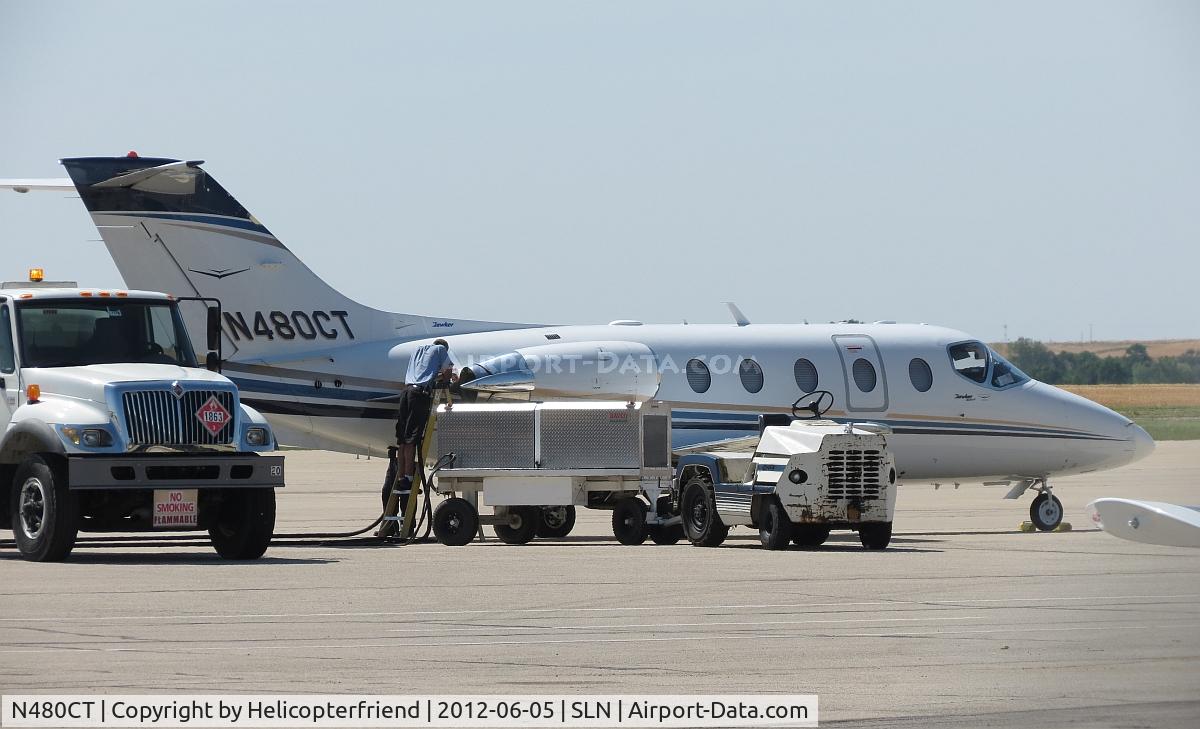 N480CT, 2007 Hawker Beechcraft 400A Beechjet C/N RK-544, Re-fueling