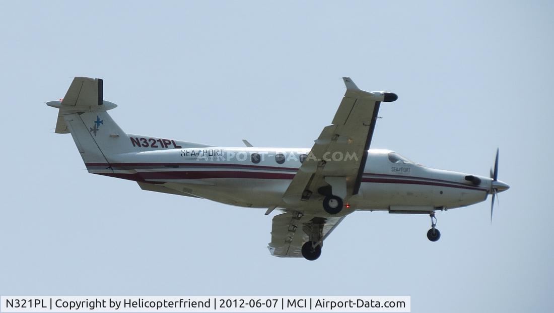 N321PL, 2000 Pilatus PC-12/45 C/N 321, On final runway 19R
