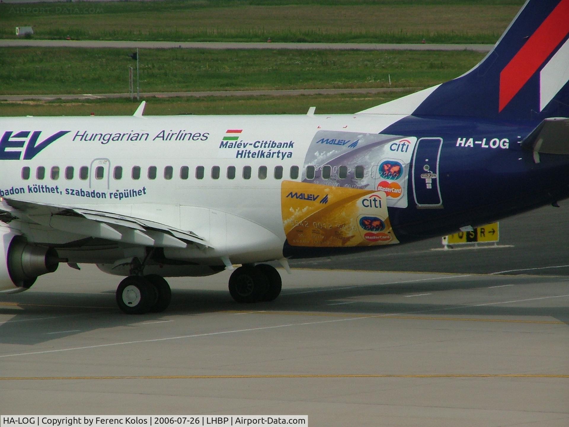 HA-LOG, 2004 Boeing 737-6Q8 C/N 28261, Ferihegy