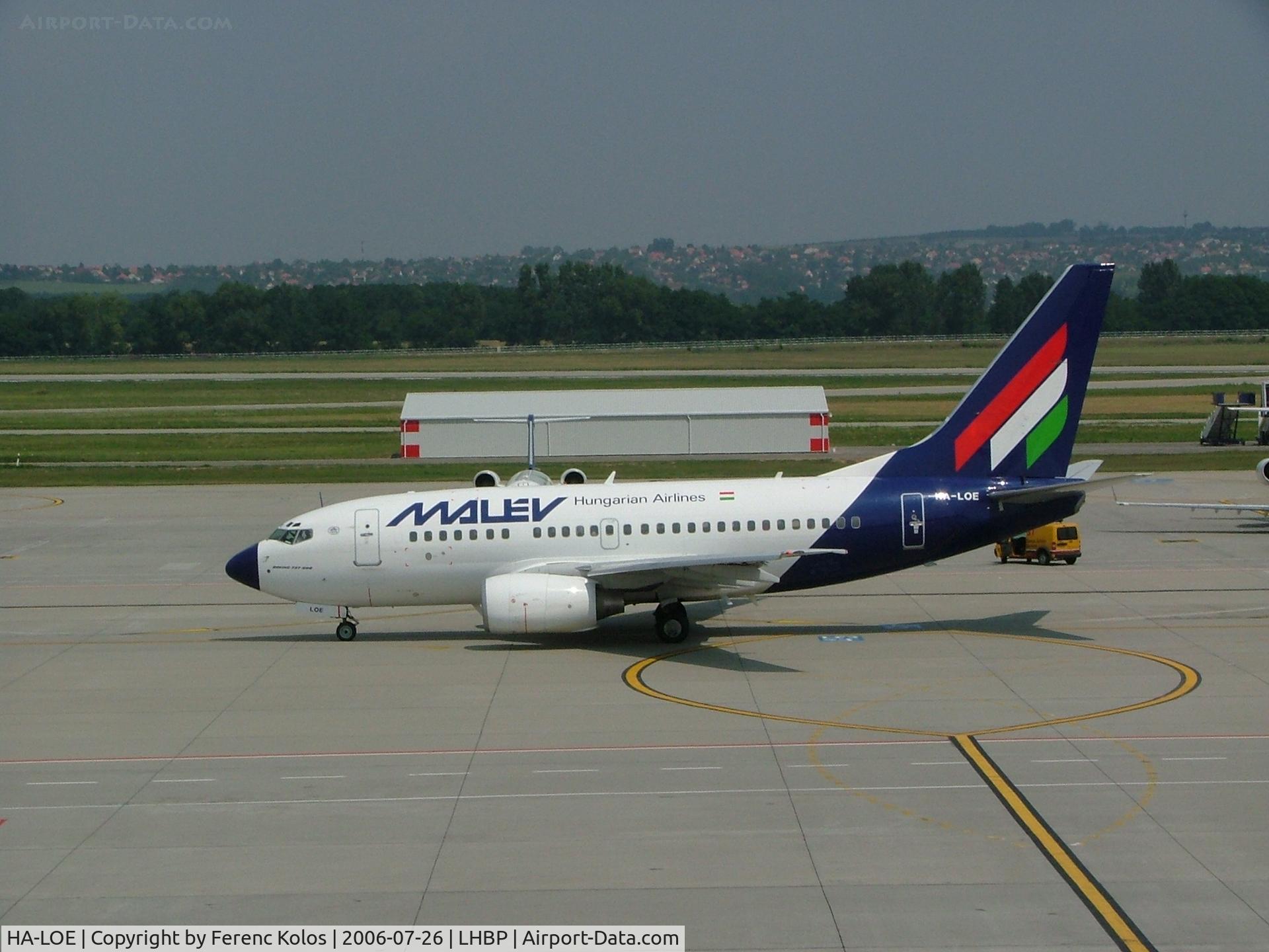 HA-LOE, 2003 Boeing 737-6Q8 C/N 28260, Ferihegy
